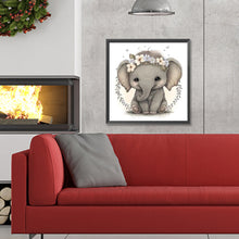 Load image into Gallery viewer, Cute Baby Elephant 30*30CM(Canvas) Full Round Drill Diamond Painting