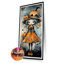 Load image into Gallery viewer, Halloween Pumpkin Witch 30*70CM(Canvas) Full Round Drill Diamond Painting