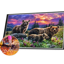 Load image into Gallery viewer, Brown Bear 40*30CM(Canvas) Full Round Drill Diamond Painting