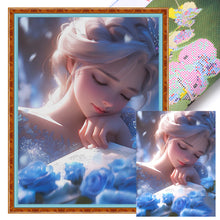 Load image into Gallery viewer, Yishu - Mermaid Princess Ariel - 50*65CM 11CT 3 Stamped Cross Stitch