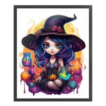Load image into Gallery viewer, Huancan - Witch - 40*50CM 11CT 3 Stamped Cross Stitch