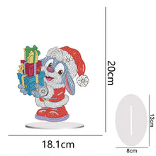 Load image into Gallery viewer, Christmas Special Shape Diamond Art Table Decor for Home Office Table Decor (Xmas Bunny2)