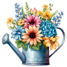 Load image into Gallery viewer, DIY - Flowers In A Kettle - 50*50CM 11CT 3 Stamped Cross Stitch