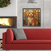 Load image into Gallery viewer, Dog Glass Painting 30*30CM(Canvas) Full Round Drill Diamond Painting