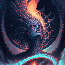 Load image into Gallery viewer, Obsidian Goddess 40*40CM(Picture) Full Round Drill Diamond Painting