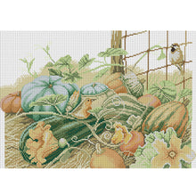 Load image into Gallery viewer, Joy Sunday - Pumpkin Five - 45*33CM 14CT 2 Stamped Cross Stitch