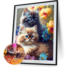 Load image into Gallery viewer, Cat And Nature 30*40CM(Canvas) Full Round Drill Diamond Painting