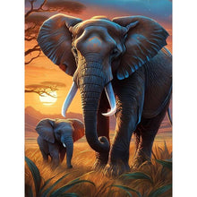 Load image into Gallery viewer, Elephant 30*40CM(Canvas) Full Round Drill Diamond Painting