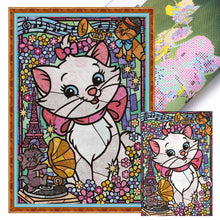 Load image into Gallery viewer, Yishu - Marie Cat - 50*70CM 11CT 3 Stamped Cross Stitch
