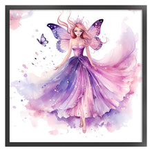 Load image into Gallery viewer, Yishu - Butterfly Princess - 60*60CM 11CT 3 Stamped Cross Stitch