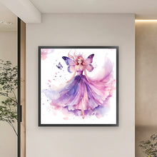 Load image into Gallery viewer, Yishu - Butterfly Princess - 60*60CM 11CT 3 Stamped Cross Stitch