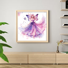 Load image into Gallery viewer, Yishu - Butterfly Princess - 60*60CM 11CT 3 Stamped Cross Stitch