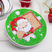 Load image into Gallery viewer, Christmas Double Sided Special Shape Diamond Painting Compact Mirror (Santa 3)