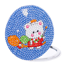 Load image into Gallery viewer, Double Sided Special Shape Diamond Painting Compact Mirror (Christmas Animal 4)
