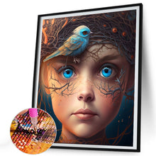 Load image into Gallery viewer, Bird Girl 35*40CM(Canvas) Full Round Drill Diamond Painting