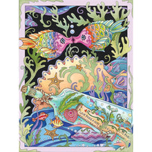 Load image into Gallery viewer, Yishu - Illustrated Fish - 50*68CM 11CT 3 Stamped Cross Stitch