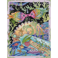 Load image into Gallery viewer, Yishu - Illustrated Fish - 50*68CM 11CT 3 Stamped Cross Stitch