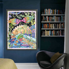 Load image into Gallery viewer, Yishu - Illustrated Fish - 50*68CM 11CT 3 Stamped Cross Stitch