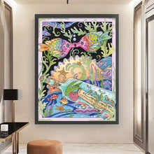 Load image into Gallery viewer, Yishu - Illustrated Fish - 50*68CM 11CT 3 Stamped Cross Stitch