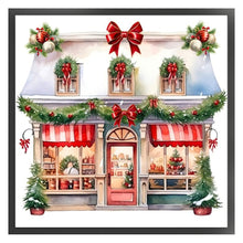 Load image into Gallery viewer, Huancan - Christmas Shop - 50*50CM 11CT 3 Stamped Cross Stitch