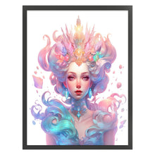 Load image into Gallery viewer, Huancan - Girl With Flowers - 50*65CM 11CT 3 Stamped Cross Stitch