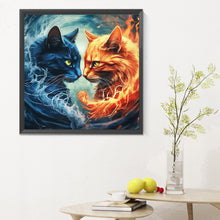 Load image into Gallery viewer, Cat From Game Of Thrones 30*30CM(Canvas) Full Round Drill Diamond Painting