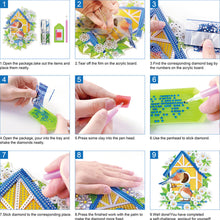 Load image into Gallery viewer, Diamond Painting Decorative Trays with Handle Coffee Table Tray for Serving Food