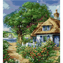 Load image into Gallery viewer, Joy Sunday - Riverside Cottage - 52*60CM 14CT 2 Stamped Cross Stitch