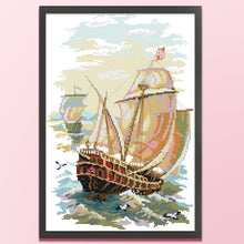 Load image into Gallery viewer, Joy Sunday - Setting Sail - 29*43CM 14CT 2 Stamped Cross Stitch