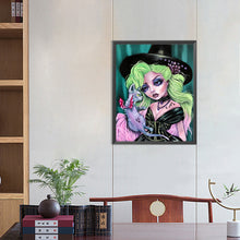 Load image into Gallery viewer, Girl With Green Hair 40*50CM(Canvas) Full Round Drill Diamond Painting