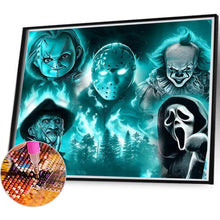Load image into Gallery viewer, Halloween Horror Character 45*40CM(Canvas) Full Round Drill Diamond Painting