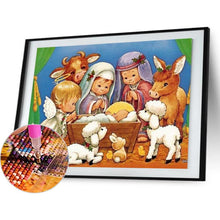 Load image into Gallery viewer, Nativity Of Jesus 40*30CM(Canvas) Full Round Drill Diamond Painting