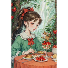 Load image into Gallery viewer, Yishu - Girl - 50*75CM 11CT 3 Stamped Cross Stitch