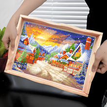Load image into Gallery viewer, Christmas Diamond Painting Nesting Food Trays with Handle Coffee Table Tray (2)