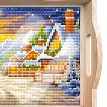 Load image into Gallery viewer, Christmas Diamond Painting Nesting Food Trays with Handle Coffee Table Tray (2)