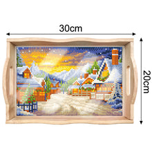 Load image into Gallery viewer, Christmas Diamond Painting Nesting Food Trays with Handle Coffee Table Tray (2)
