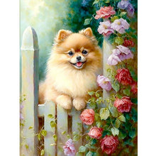 Load image into Gallery viewer, Dog From Flower Farm 30*40CM(Canvas) Full Round Drill Diamond Painting