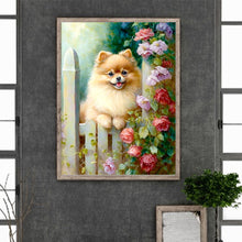 Load image into Gallery viewer, Dog From Flower Farm 30*40CM(Canvas) Full Round Drill Diamond Painting
