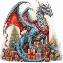 Load image into Gallery viewer, Christmas Pterosaur 30*30CM(Canvas) Full Round Drill Diamond Painting