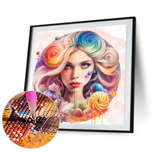 Load image into Gallery viewer, Candy Girl 40*40CM(Canvas) Full Round Drill Diamond Painting