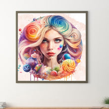 Load image into Gallery viewer, Candy Girl 40*40CM(Canvas) Full Round Drill Diamond Painting