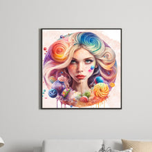 Load image into Gallery viewer, Candy Girl 40*40CM(Canvas) Full Round Drill Diamond Painting