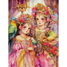 Load image into Gallery viewer, Yishu - Classic Court Girl - 40*55CM 11CT 3 Stamped Cross Stitch