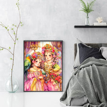 Load image into Gallery viewer, Yishu - Classic Court Girl - 40*55CM 11CT 3 Stamped Cross Stitch