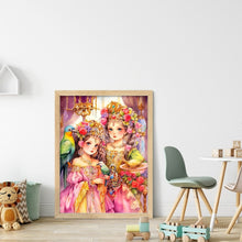 Load image into Gallery viewer, Yishu - Classic Court Girl - 40*55CM 11CT 3 Stamped Cross Stitch