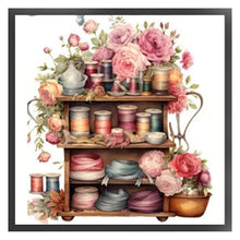 Load image into Gallery viewer, Yishu - Shelf - 50*50CM 11CT 3 Stamped Cross Stitch