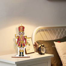 Load image into Gallery viewer, Christmas Wooden Crystal Painting Desktop Kit Diamond Art Table Decor(Xmas Nutcracker)