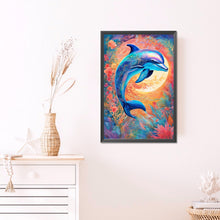 Load image into Gallery viewer, Dolphin 40*60CM(Picture) Partial AB Full Square Drill Diamond Painting
