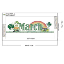 Load image into Gallery viewer, Gnome Calendar 40*20CM(Canvas) Partial Special Shaped Drill Diamond Painting