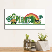 Load image into Gallery viewer, Gnome Calendar 40*20CM(Canvas) Partial Special Shaped Drill Diamond Painting